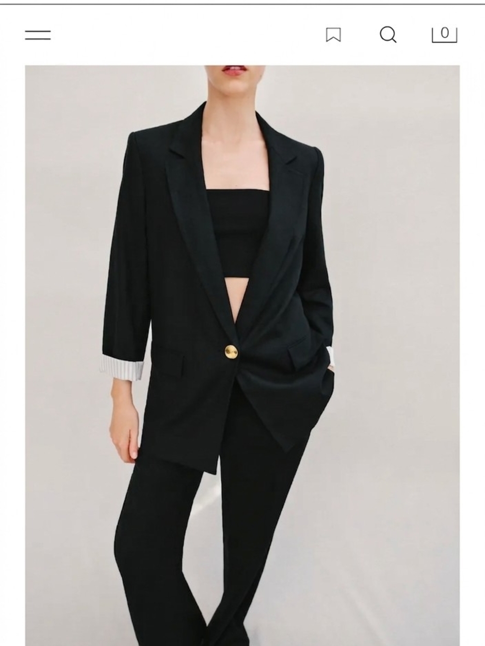 ZARA Black Blazer – Size Medium✨️